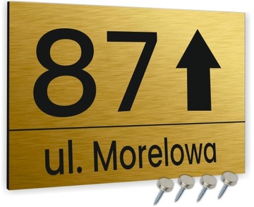 Tabliczka Tablica ADRESOWA ALUMINIOWA KIERUNKOWA