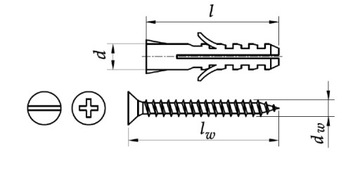 дюбель по бетону 10х50 – 100 шт.