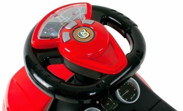 Коляска-коляска, ходунки с ручкой и зажимом Спортивная машина, красная.