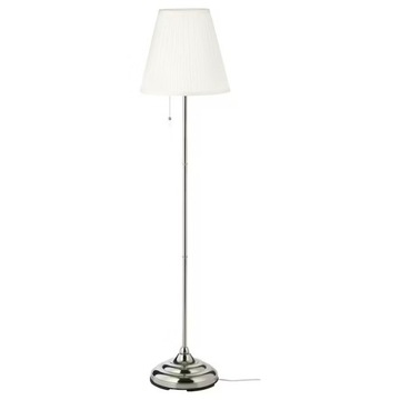 IKEA ARSTID LAMPA PODŁOGOWA STOJĄCA NIKIEL 155CM