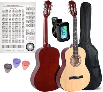 GITARA KLASYCZNA 3/4 NN BD36 + CASE KOSTKI STROIK