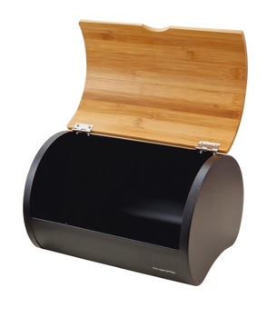 Хлебница Volano из черного металла с 3 контейнерами