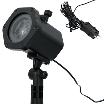 ЛАЗЕРНЫЙ проектор + рождественский светодиодный прожектор ПРОЕКТОР 12 КАРТ 6 Вт 48 УЗОРОВ