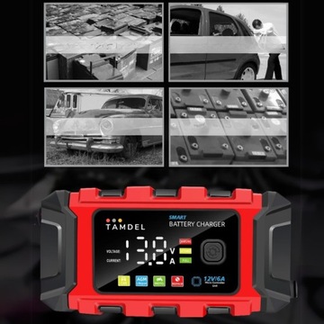 Ładowarka do akumulatora żelowego AGM 12V 2-150Ah funkcja naprawy automat