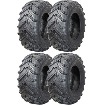 25x8-12 25x10-12 OPONY QUAD ATV MOCNE GRUBE GŁĘBOKIE 16mm CHOINKA KOMPLET