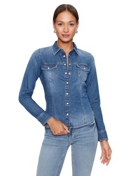 GUESS SHIRT - KOSZULA JEANSOWA DAMSKA S