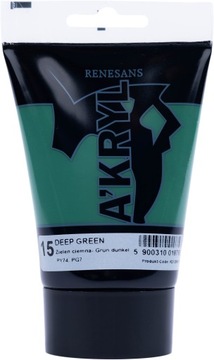 FARBA AKRYLOWA A'KRYL RENESANS 100ML 15 ZIELEŃ CIEMNA