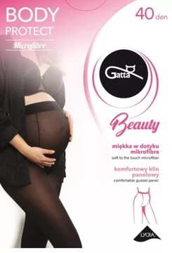 Rajstopy Gatta GB Body Protect 40 Ciążowe 4 czarny