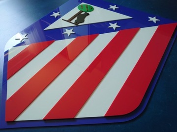 Atletico Madryt Новый герб для стены подарок для мужа мальчика