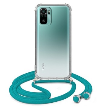 Etui Crossbody Do XIAOMI REDMI NOTE 10 Turkusowy