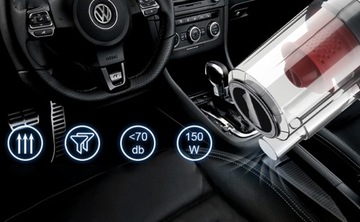 БЕСПРОВОДНОЙ АВТОМОБИЛЬНЫЙ ПЫЛЕСОС ДЛЯ ВЛАЖНОЙ И СУХОЙ ФИЛЬТР HEPA 150 Вт