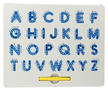 ИГРУШЕЧНАЯ ДОСКА С АЛФАВИТОМ, МАГНИТНЫЕ ШАРИКИ, БУКВЫ