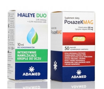 Hialeye Duo krople do oczu + Potazek potas magnez