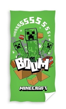 RĘCZNIK MINECRAFT 70X140 PLAŻOWY KĄPIELOWY NA BASEN CREEPER CHŁOPIĘCY