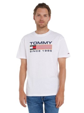 TOMMY HILFIGER KOSZULKA MĘSKA TWISTED BIAŁA r. M