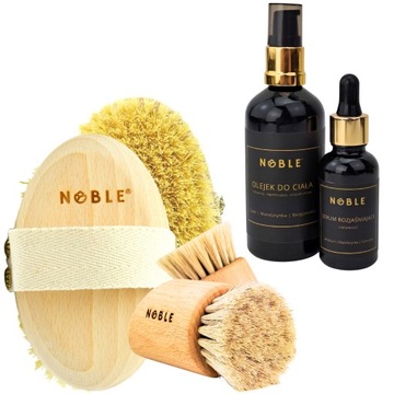 Szczotki Do Masażu Ciała Twarzy Serum Olejek Noble