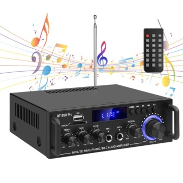 Audio Zesilovač Stereo Zesilovač Výkonové Reproduktory