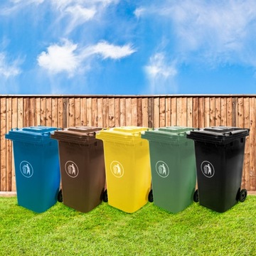 КОНТЕЙНЕР ДЛЯ МУСОРОВ КОНТЕЙНЕР ВЕДРО 120 Л ПРОЧНОЕ ЗЕЛЕНОЕ СТЕКЛО