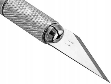 НАБОР СКАЛЬП 11 ТОЧНЫЙ ОСТРЫЙ СЕРЕБРЯНЫЙ МОДЕЛИРУЮЩИЙ НОЖ HT + 5 ЛЕЗВИЙ 11