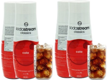 2x SYROP KONCENTRAT COLA CLASSIC DO SATURATORA SODASTREAM 9L NAPOJU z 440ml