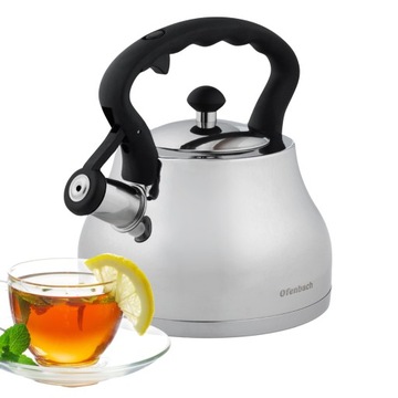 CZAJNIK STALOWY Z GWIZDKIEM na GAZ INDUKCJA