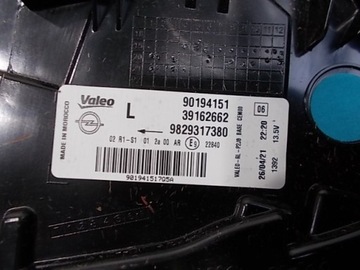 OPEL CORSA F 20-22 SVĚTLO ZADNÍ LEVÝ ORIG.
