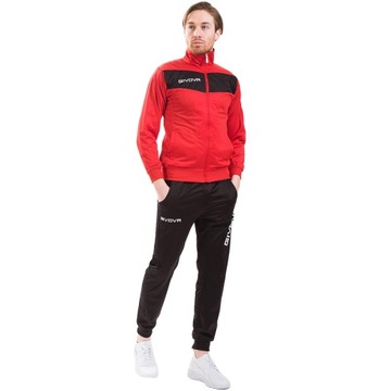 Dres Givova Tuta Visa Triacetato czerwono-czarny R. XL