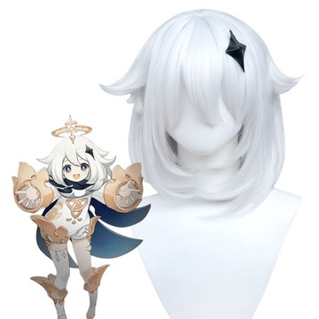 Paimon Cosplay Synthetic Genshin Impact White