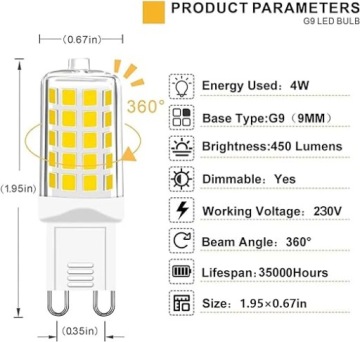 Светодиодные лампы GOHDLAMP G9