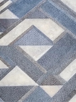 Tapeta na ścianę geometryczna odcienie niebieskieg