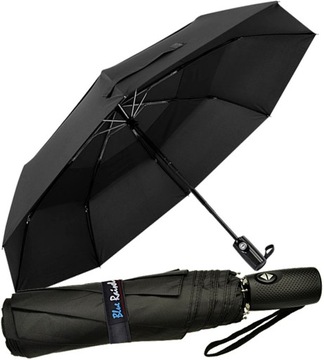 ELEGANCKA PARASOLKA Z CZARNĄ RĄCZKĄ PARASOL MĘSKI PARASOLKA DAMSKA UNISEKS