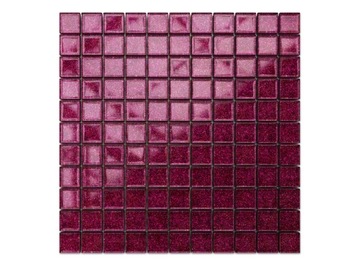 MOZAIKA SZKLANA LILA BROKAT PURPURA 30x30cm 8mm