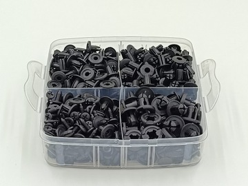 ЗАЖИМЫ, ШПИЛЬКИ, АВТОМОБИЛЬНЫЕ ЗАЖИМЫ, СЪЕМНИКИ АВТООБИВКИ, 805 ШТ.