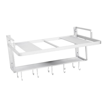 Космическая алюминиевая двухслойная настенная подвесная стойка для микроволновой печи