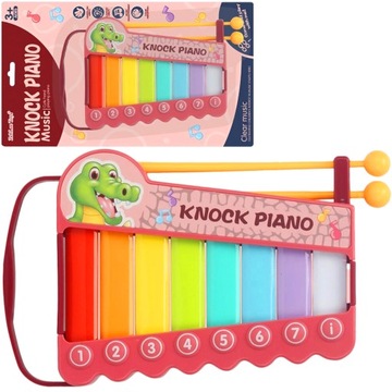 CYMBAŁKI DZWONKI 8 TONOWE EDUKACYJNE KOLOROWE INSTRUMENT DLA DZIECI