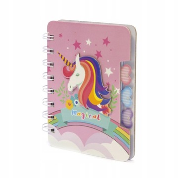 NOTES Jednorożec Unicorn ZESZYT MINI PAMIĘTNIK
