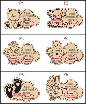 Магнит спасибо ангелу за крещение гостей