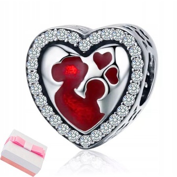 CHARMS ZAWIESZKA charms MAMY NA DZIEŃ MATKI SREBRO