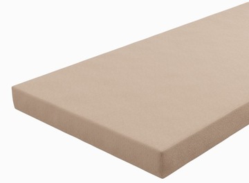 PRZEŚCIERADŁO JERSEY DO ŁÓŻECZKA 160x80 BAWEŁNA - beżowy