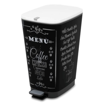 Kosz na śmieci 60 l, Menu Kawiarnia
