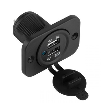 Gniazdo do zabudowy 12V 24V USB kamper kemping B8O