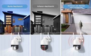 WIFI IP УМНАЯ НАРУЖНАЯ ВРАЩАЮЩАЯСЯ КАМЕРА FULL HD 2 Мп 1080p ЗУМ 4-кратное ОБНАРУЖЕНИЕ