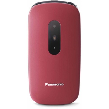 Wytrzymały telefon komórkowy Panasonic KX-TU446EXR czerwony dla Seniora