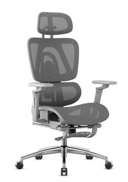 Fotel Ergonomiczny Biurowy z Podnóżkiem Mark Adler Expert 7.9 Grey