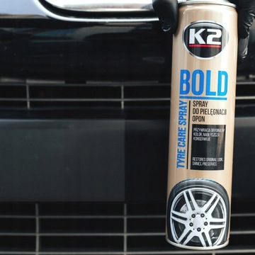 K2 BOLD 600 МЛ ЧЕРНАЯ ПЕНА ДЛЯ УХОДА ЗА ШИНАМИ