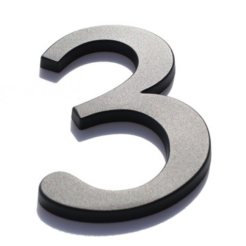 НОМЕР ДОМА, ЦИФРЫ ДЛЯ ДОМА, БУКВЫ графит 3