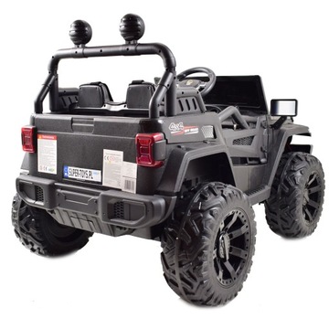 Mega Dżip Off Road 4x4, мягкие колеса, мягкое сиденье, функция качания, k