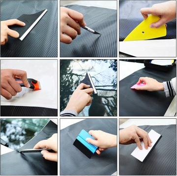 Набор ракелей и ножей для оклейки автомобилей и стекол автомобиля.