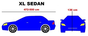 XL Sedan Cover 472-500 см. BMW Series 5, 6 Ford Mondeo Peugeot 607