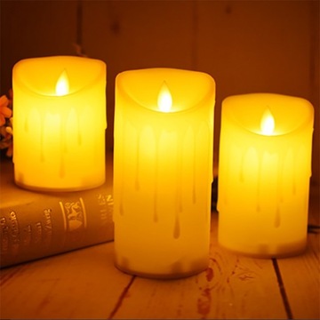 ŚWIECZKA LED BATERIE RUCHOMY PŁOMIEŃ ŚWIECA 11cm